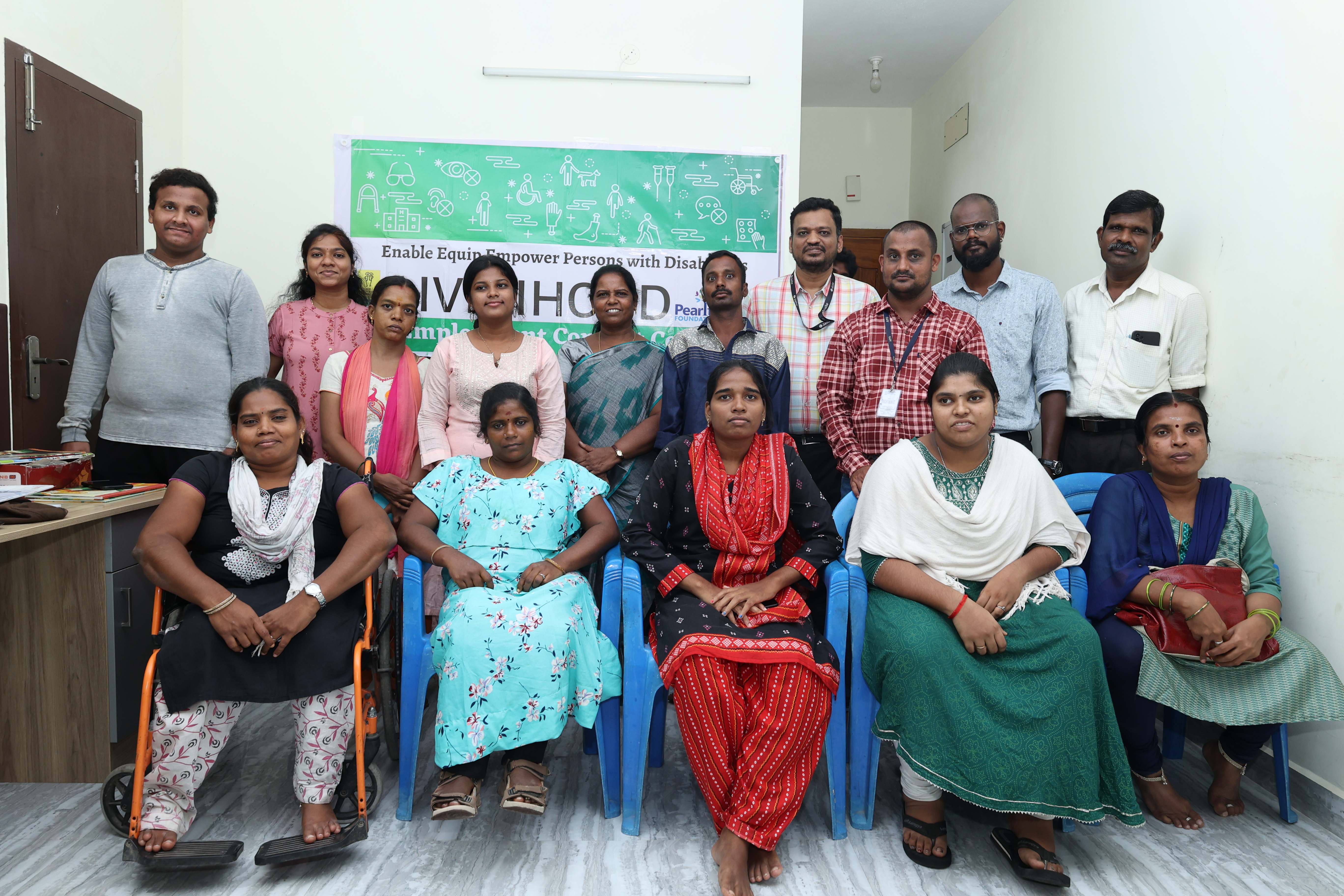 Livelihood Support for Persons with Disabilities - WEEDS program showing participants engaged in activities